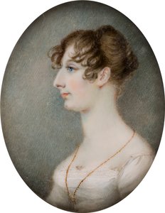 Porträtt av Lucy, the Hon Mrs Whitmore, senare Lady Lucy Whitmore (1792-1840), c.1810-40 (olja på duk) av English School