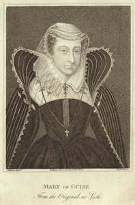 Porträtt av Mary, Queen of Scots av English School