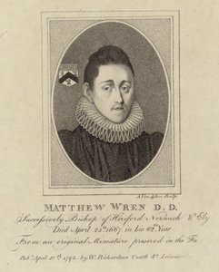 Porträtt av Matthew Wren av English School