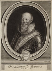Porträtt av Maximilien de Bethune, hertig av Sully av English School