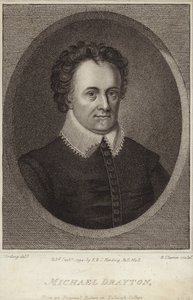 Porträtt av Michael Drayton av English School
