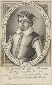 Porträtt av Michael Drayton av English School