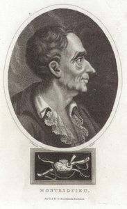 Porträtt av Montesquieu av English School
