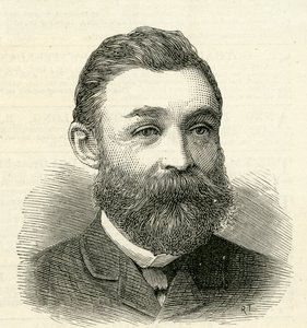 Porträtt av Mr.R.Urwin, sekreterare till Tyne Improvement Commissioners, 1884 av English School