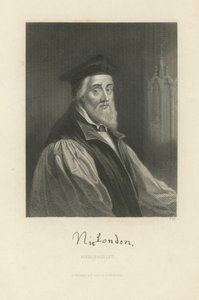 Porträtt av Nicholas Ridley av English School
