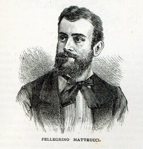 Porträtt av Pellegrino Matteucci, ur "Fritidsstund", 1888 av English School
