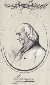 Porträtt av Pierre-Jean de Beranger av English School