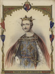 Porträtt av Prins Albert som kung Edward III