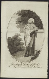 Porträtt av prins Frederick, hertig av York och Albany av English School