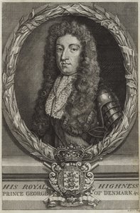 Porträtt av prins George av Danmark av English School