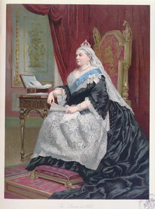 Porträtt av drottning Victoria (1819-1901) vid tiden för hennes gyllene jubileum 1887, 1887