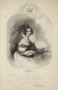 Porträtt av drottning Victoria av English School