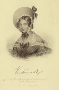 Porträtt av drottning Victoria av English School