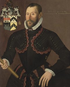 Porträtt av Richard Goodricke, Sen.. 50 år, 1574 av English School
