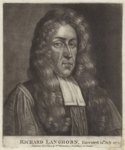 Porträtt av Richard Langhorne av English School