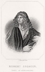 Porträtt av Robert Spencer, Earl of Sunderland, 1835 av English School