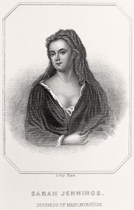 Porträtt av Sarah Jennings, hertiginna av Marlborough, 1835 av English School