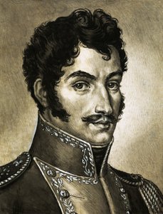 Porträtt av Simon Bolivar av English School
