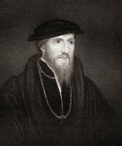 Porträtt av Sir Anthony Denny (1501-49) från Lodges British Portraits, 1823