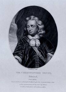 Porträtt av Sir Christopher Minns, från "Characters Illustrious in British History", av Richard Earlom och Charles Turner, 1815 av English School