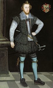 Porträtt av Sir Edward Fox från Gwrrnego