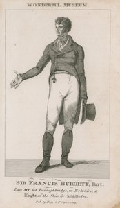 Porträtt av Sir Francis Burdett av English School