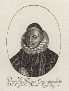 Porträtt av Sir Henry Montagu av English School