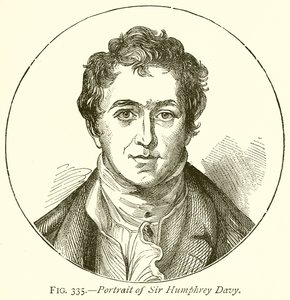 Porträtt av Sir Humphrey Davy av English School