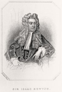 Porträtt av Sir Isaac Newton, 1835 av English School