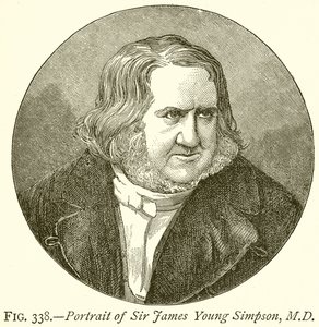 Porträtt av Sir James Young Simpson, M.D. av English School