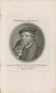 Porträtt av Sir Richard Whittington och hans katt av English School