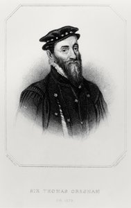 Porträtt av Sir Thomas Gresham (1519-79) från "Lodge