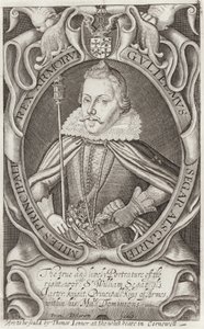 Porträtt av Sir William Fresh av English School
