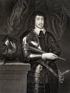 Porträtt av Spencer Compton (1601-43) 2nd Earl of Northampton, från Lodges British Portraits, 1823 av English School