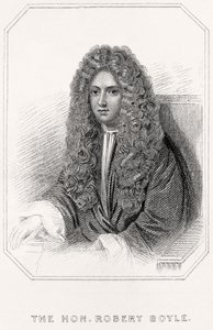 Porträtt av den ärade Robert Boyle, 1835 av English School