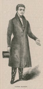Porträtt av Theobald Mathew av English School