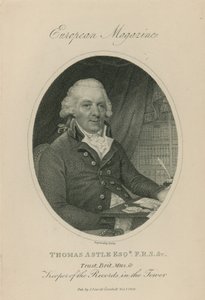 Porträtt av Thomas Astle av English School