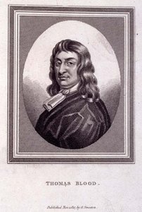Porträtt av Thomas Blood (ca 1618-80), pub. av G. Smeeton av English School