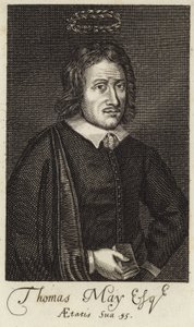 Porträtt av Thomas May av English School