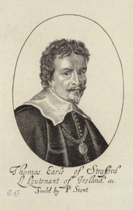 Porträtt av Thomas Wentworth av English School