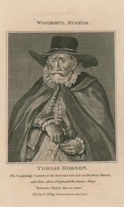 Porträtt av Tobias Hobson av English School
