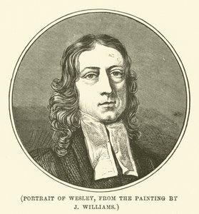 Porträtt av Wesley, från målningen av J Williams (gravyr) av English School