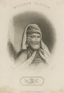 Porträtt av William Caxton av English School