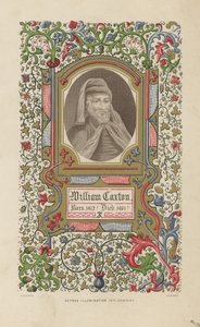 Porträtt av William Caxton av English School