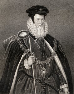 Porträtt av William Cecil (1520-98) Lord Burghley, från "Lodge