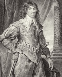 Porträtt av William Hamilton, 2:e hertig av Hamilton (1616-51), från "Lodge