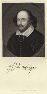 Porträtt av William Shakespeare av English School