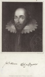 Porträtt av William Shakespeare av English School