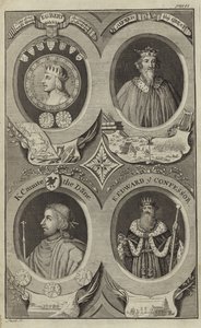 Porträtt av kungar av England av English School