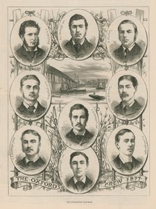 Porträtt av 1877 års besättning i Oxford av English School